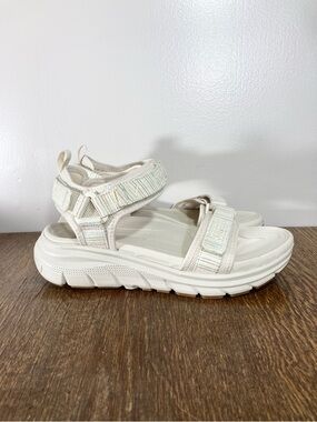 New Vionic Walk Max Wanderer Sandal Women’s Size 7 Cream Stripe